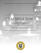 Laetatus Sum SATB choral sheet music cover
